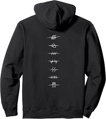 Naruto Shippuden Akatsuki Silhouette Anime Pullover Hoodie