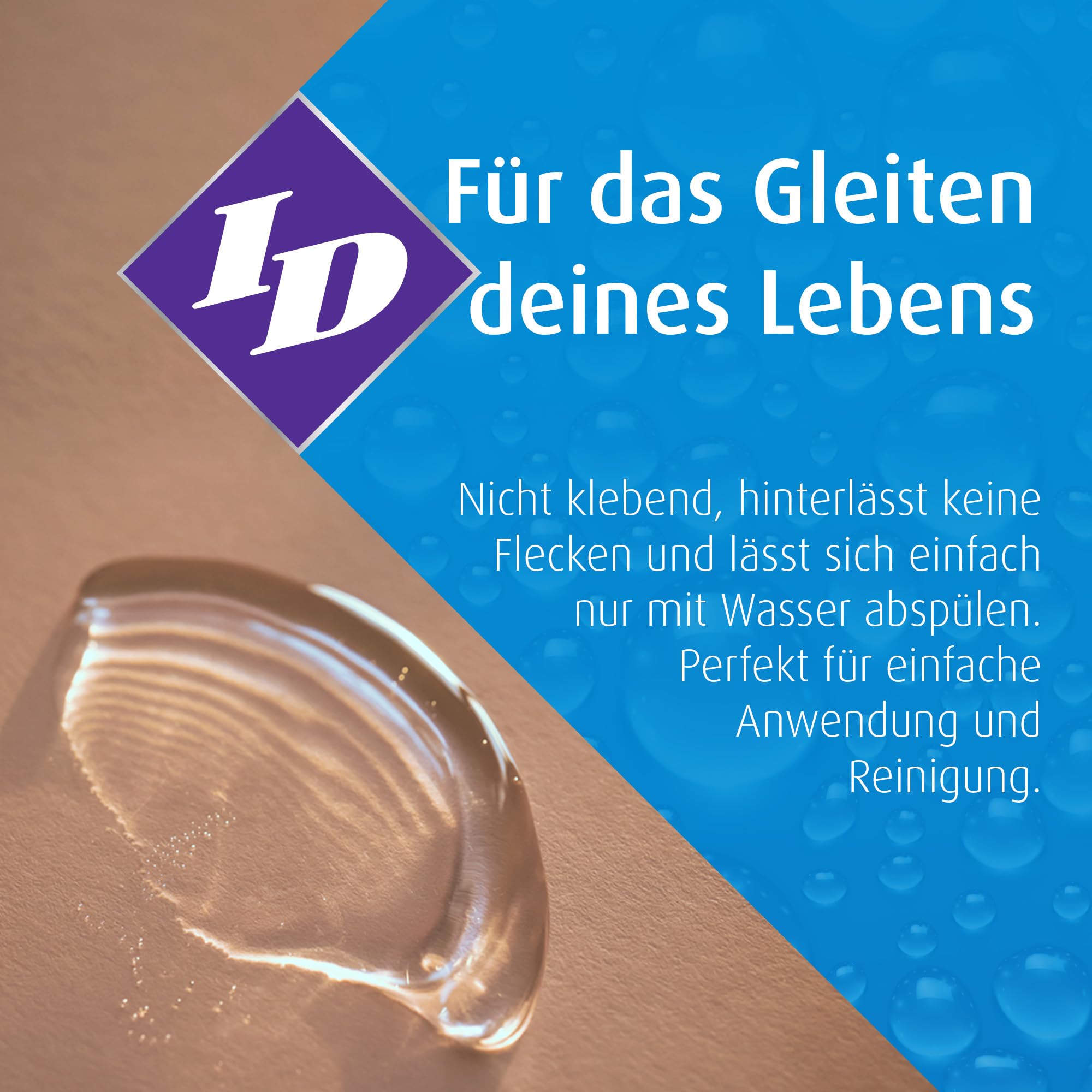 ID Glide Gleitgel auf Wasserbasis, geschmacksneutral, Premium-Gleitmittel für unbeschwerten Sex, 1.900 ml – Ihr Premium-Gleitmittel auf Wasserbasis für diskrete und intime Momente. Kondomverträglich.