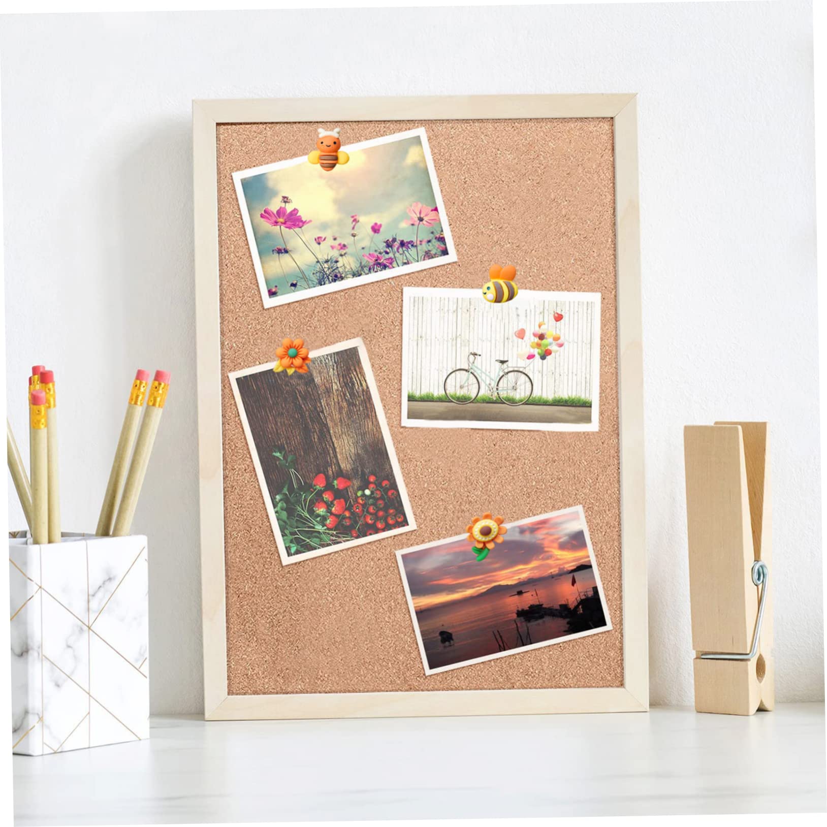 DOITOOL Chinchetas Decorativas De Tablero De Anuncios Push Pins Coloridos Fotos Y Oficina Y Manualidades 30 Piezas X 4