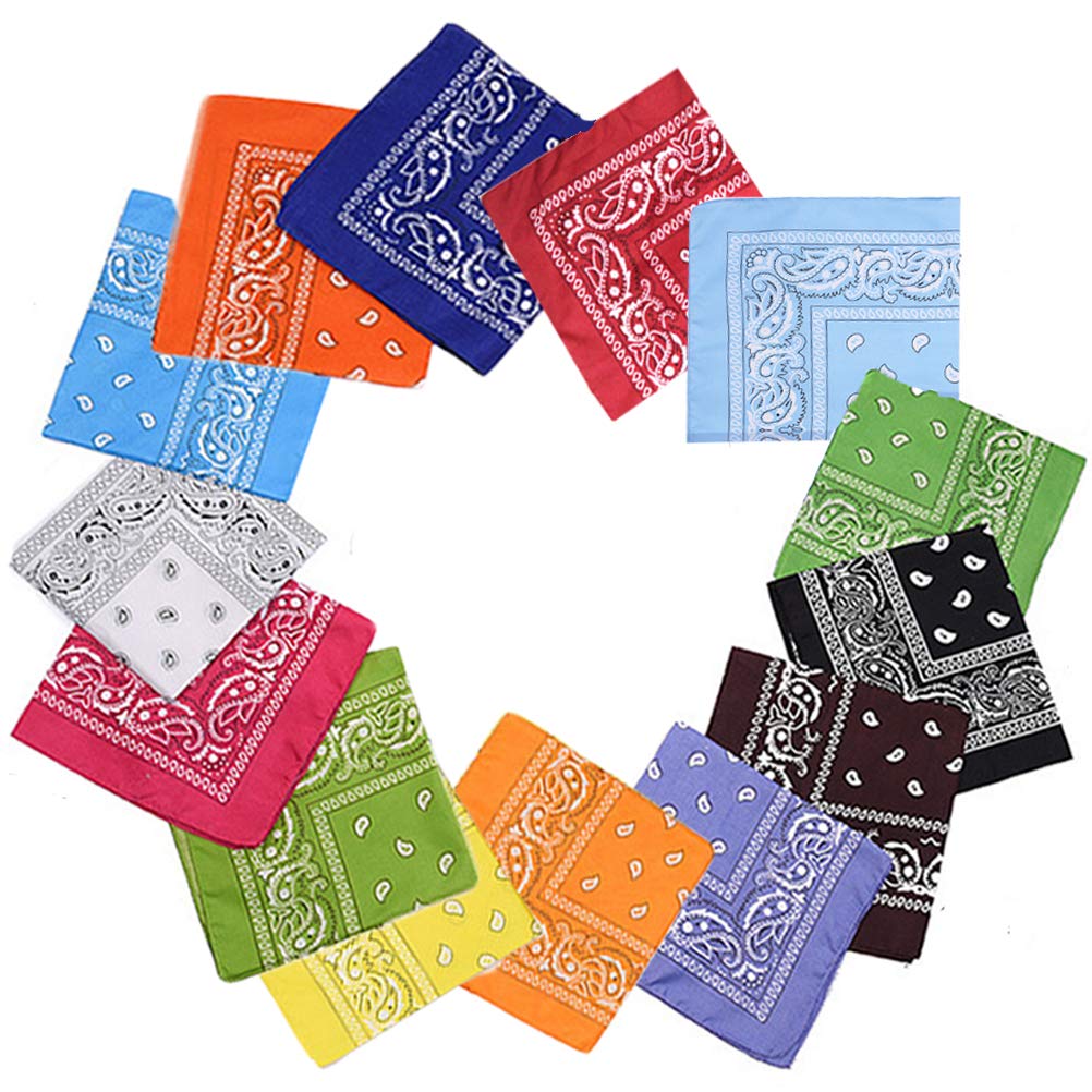 XM-Amigo 14 pcs Set Multifunction Multiple Color Headwear Bandana Cycling Headband Handkerchief