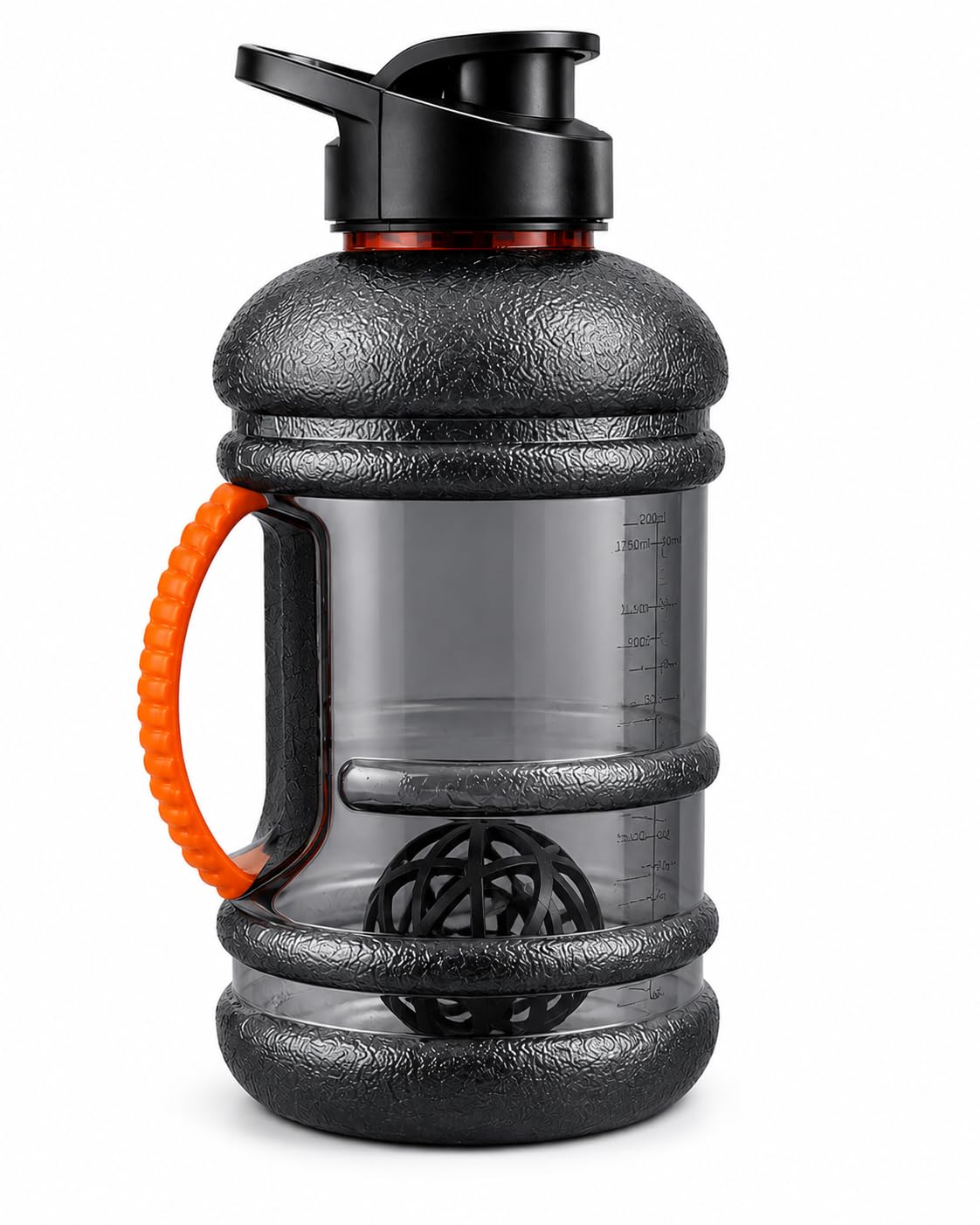Large Capacity 1000ml Gym Water Bottle Shaker with Built-In Mixing Ball, BPA Free, Leak Proof, Comfortable Grip Handle-image-34
