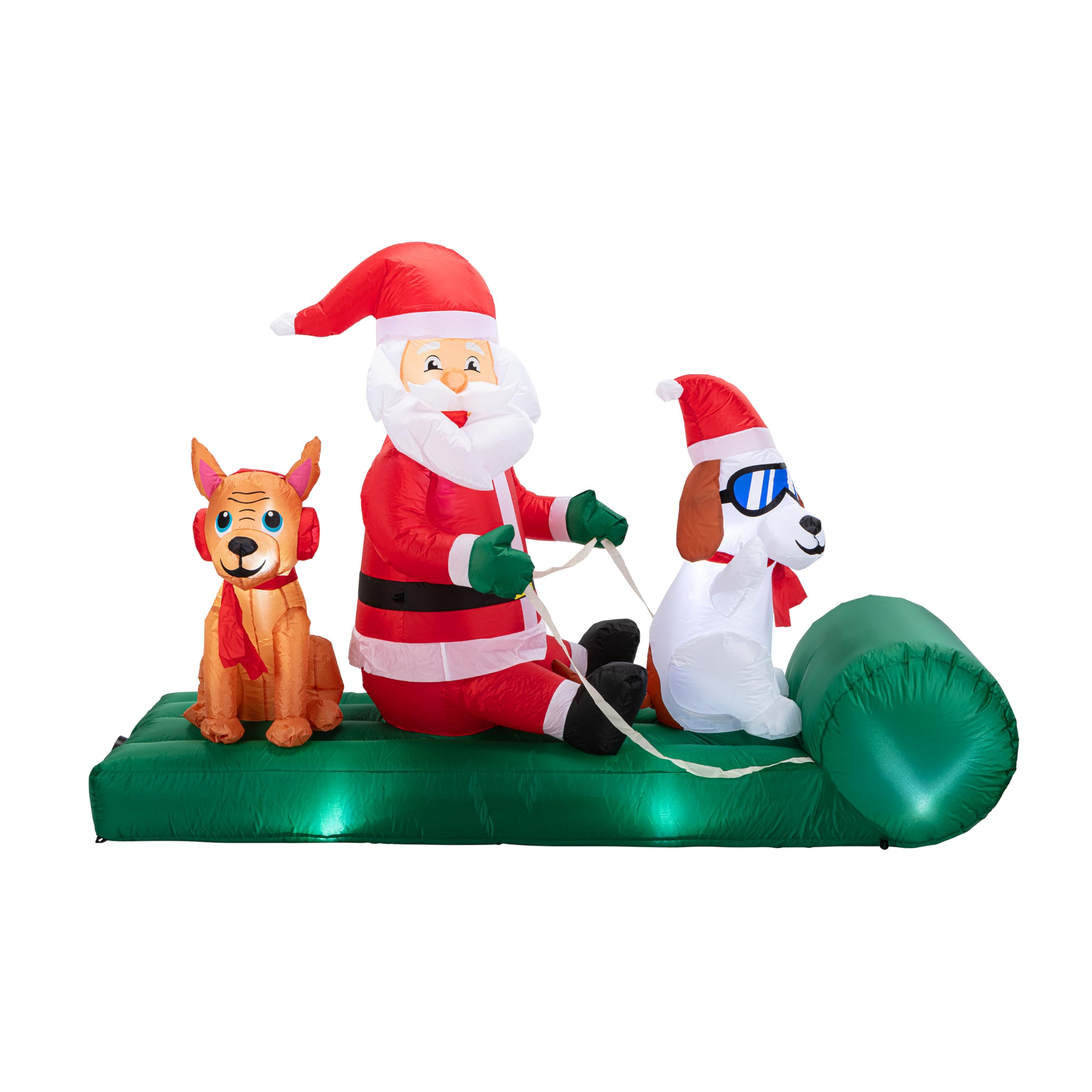Mr. Christmas Traîneau gonflable d'extérieur 2,4 m - Père Noël