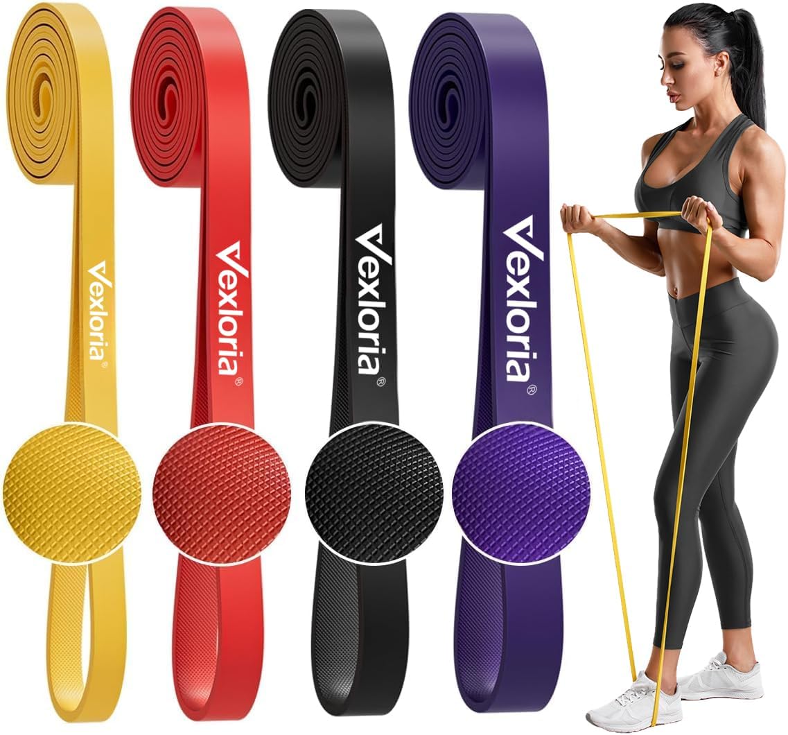 Vexloria Resistance Bands, Exercise Band with 5-85 LBS, Resistance Band Women for Gym, Home, Yoga Studio, Resistance Bands Set Men
