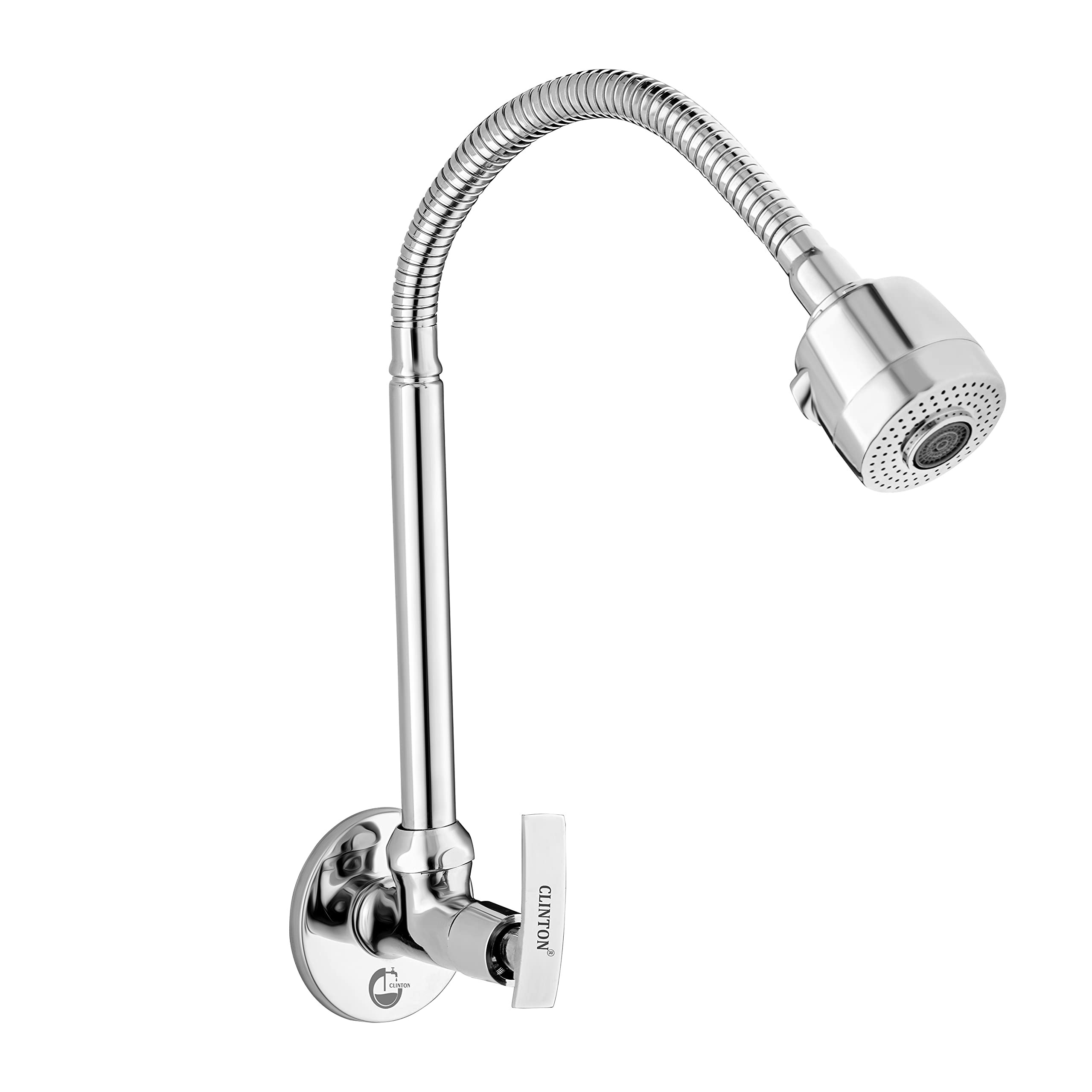CLINTON (Brass) Kitchen Spout Flexible Sink Cock with Spout Rain Spray and Flange (Ocean) (B09BM393W1) Amazon Price History, Amazon Price Tracker