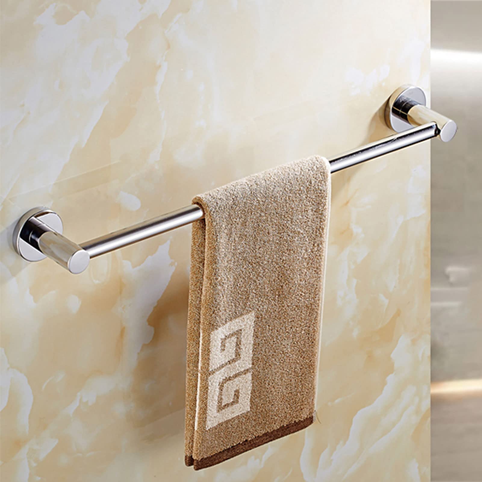 Portasciugamani Multifunzione, portasciugamani in Acciaio Inossidabile SUS 304, portasciugamani a Parete, mensola per Asciugamani per Cucina, Bagno e Toilette, Argento (Dimensioni : 110cm)
