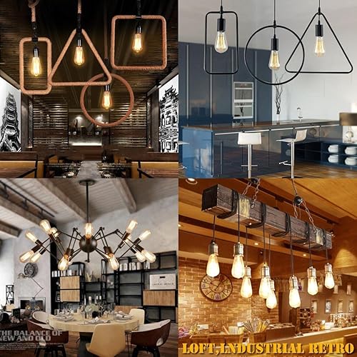 Miniatura 6 de ZYCYLIGHT Bombilla LED regulable, bombilla LED Edison de 6 W, equivalente a incandescente de 60 vatios, bombilla de filamento LED vintage de 6 W,