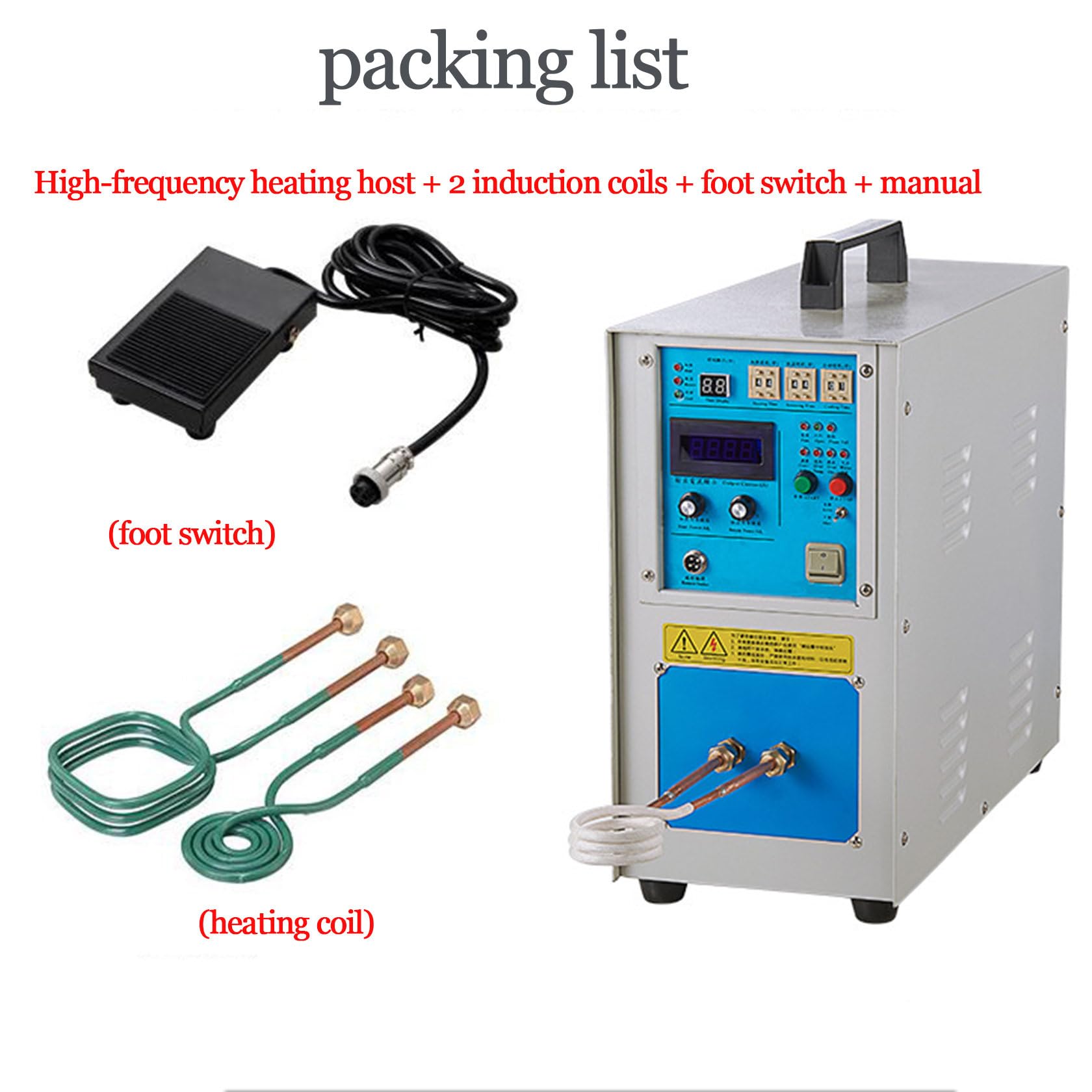 ZUMAHA Hochfrequenz-Induktionsofen 15 Kw, KupferschmelzgeräT, Hochfrequenz-Induktionsheizung, Hochfrequenz-Heizmaschine, Induktionsheizung