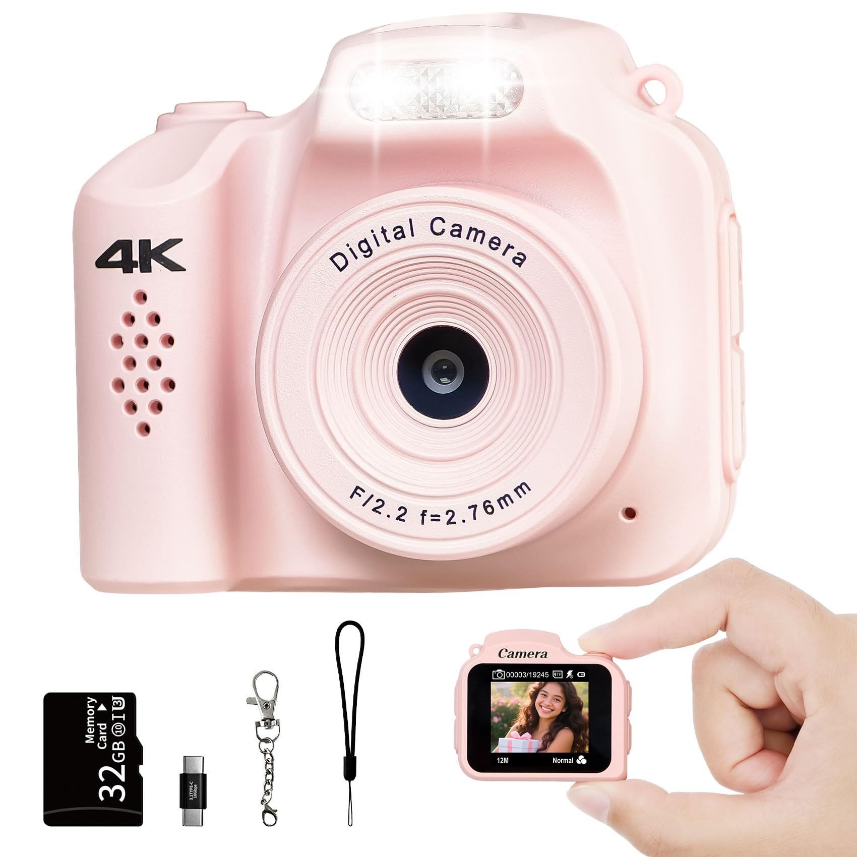 Amazon.co.jp: ミニデジタルカメラ デジタルトイカメラ 1.54インチ画面