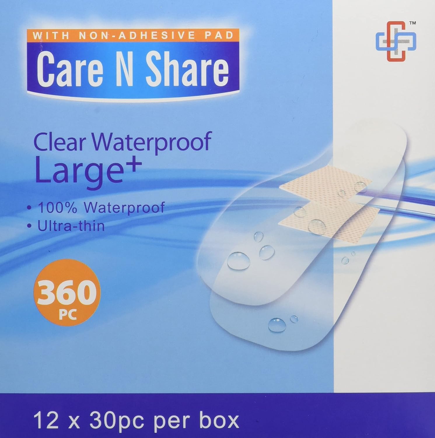 Amazon.com: Care N Share Water Proof Bandages, 30 Count (Pack of 12 ...