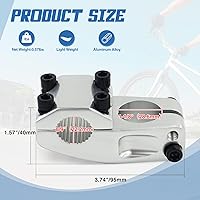 Vista 26 de Bike Stem for BMX Bike Aluminum Alloy Fixed Gear Bicycle Stem