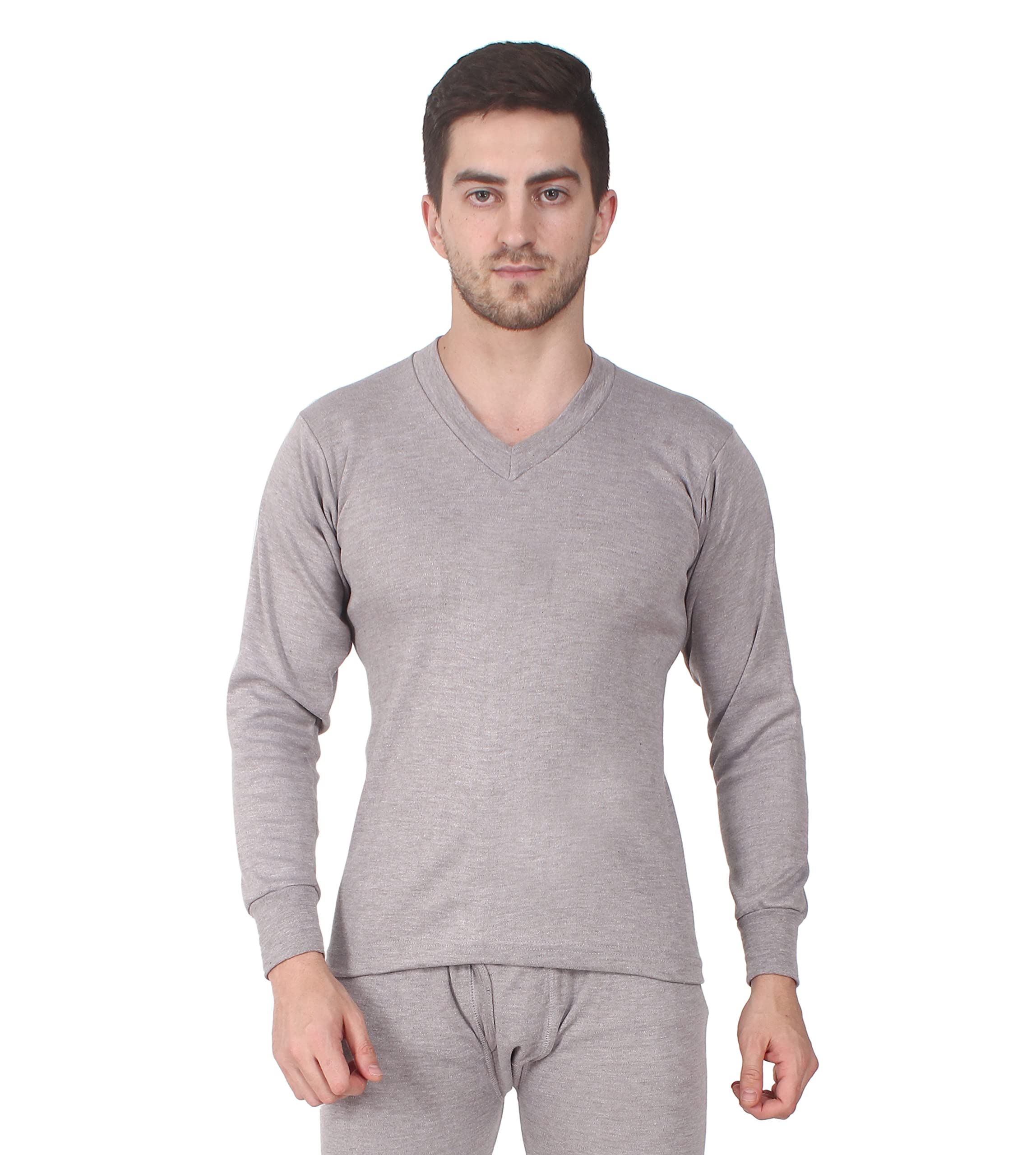 Men's V-Neck Full Sleeves Thermal Top | Winter wear Vest-image-38