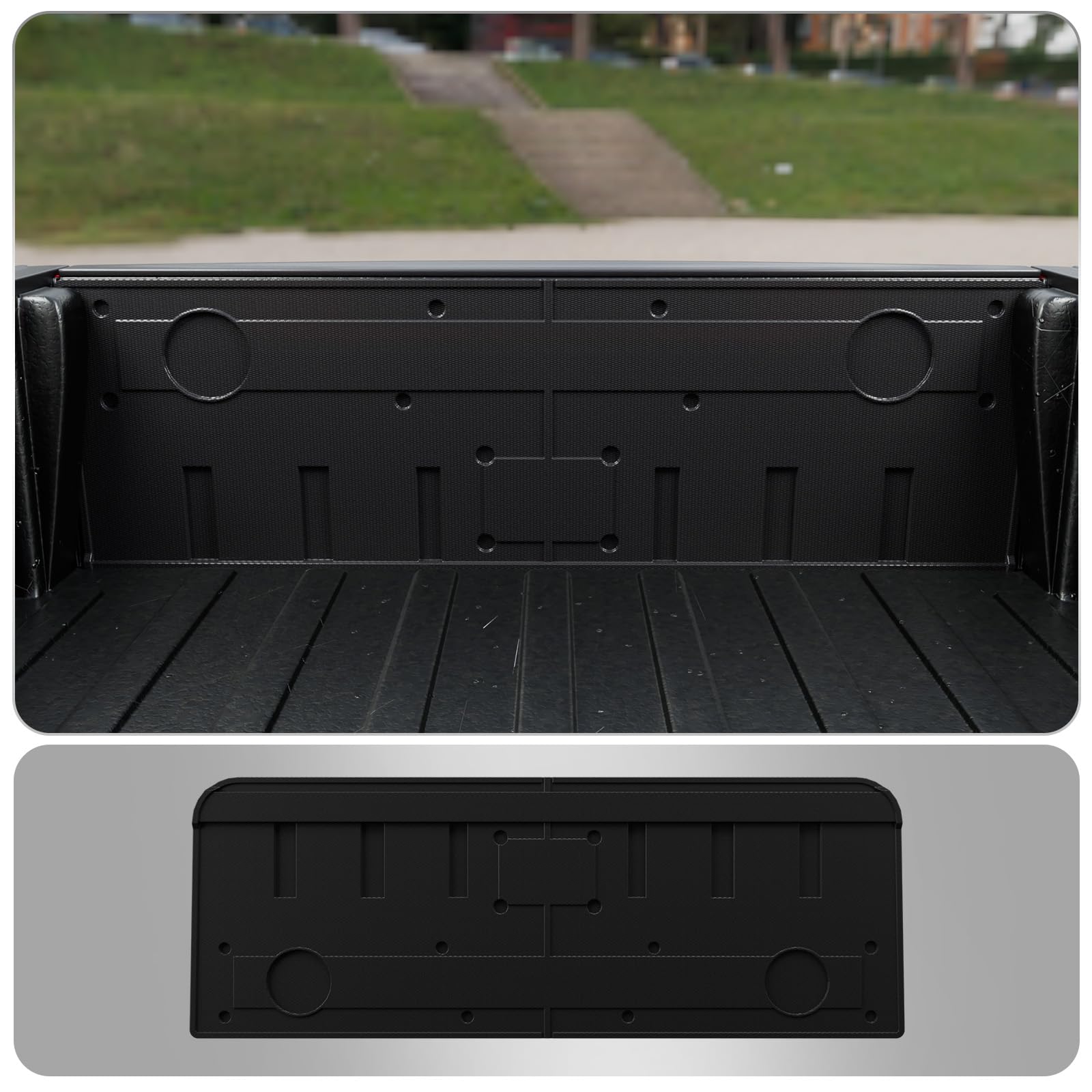 Thinzyou Tailgate Mat Compatible with 2020-2024 Jeep Gladiator JT Truck Bed Tailgate Liner TPE All Weather 2023 Gladiator Accessories