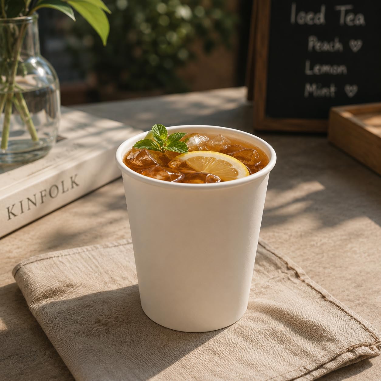 Eco-Friendly Disposable Tea Cups - 100 Pack -4 Eco-Friendly Disposable Tea Cups - 100 Pack -4