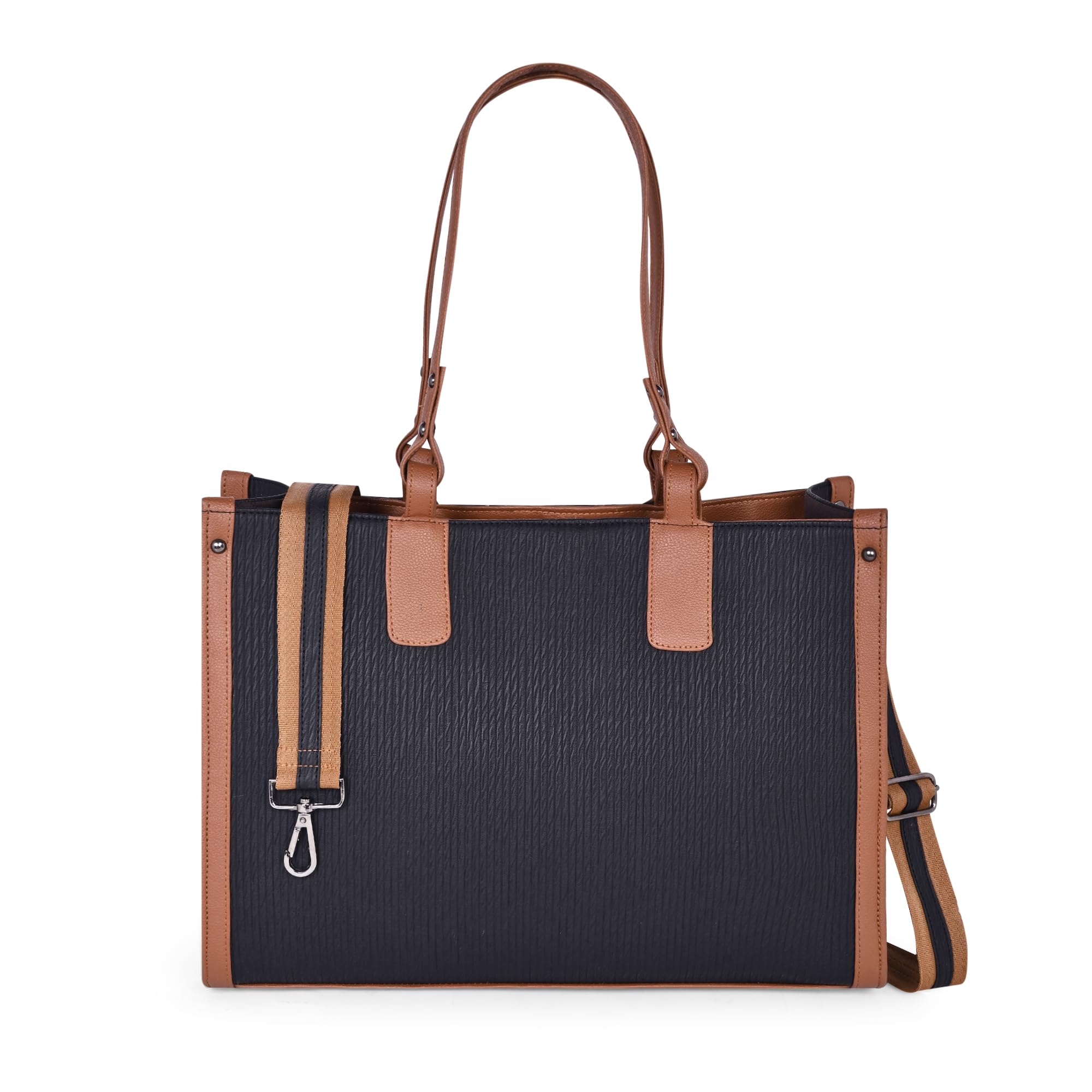 Women’s Premium Structured Tote Bags for Women Stylish | Elegant Dual-Tone Office & Daily Use Shoulder Bag | Tote Bag for Women Office Use Spacious, Stylish & Durable-picture-45