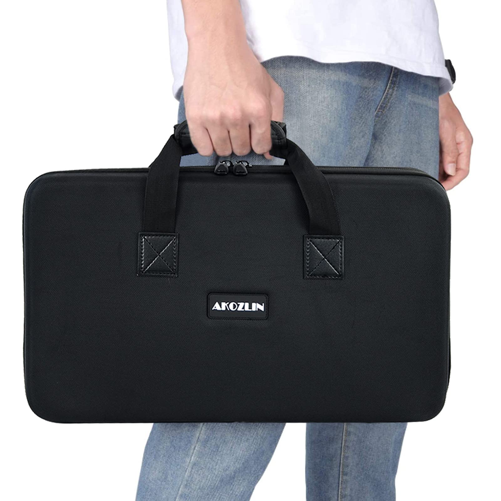 AKOZLIN custodia rigida per Pioneer DDJ-FLX4, DDJ-SB SB2 SB3 RB, portatile DJ Controller Eva, borsa per il trasporto, protettiva, da viaggio, CTRL, nero