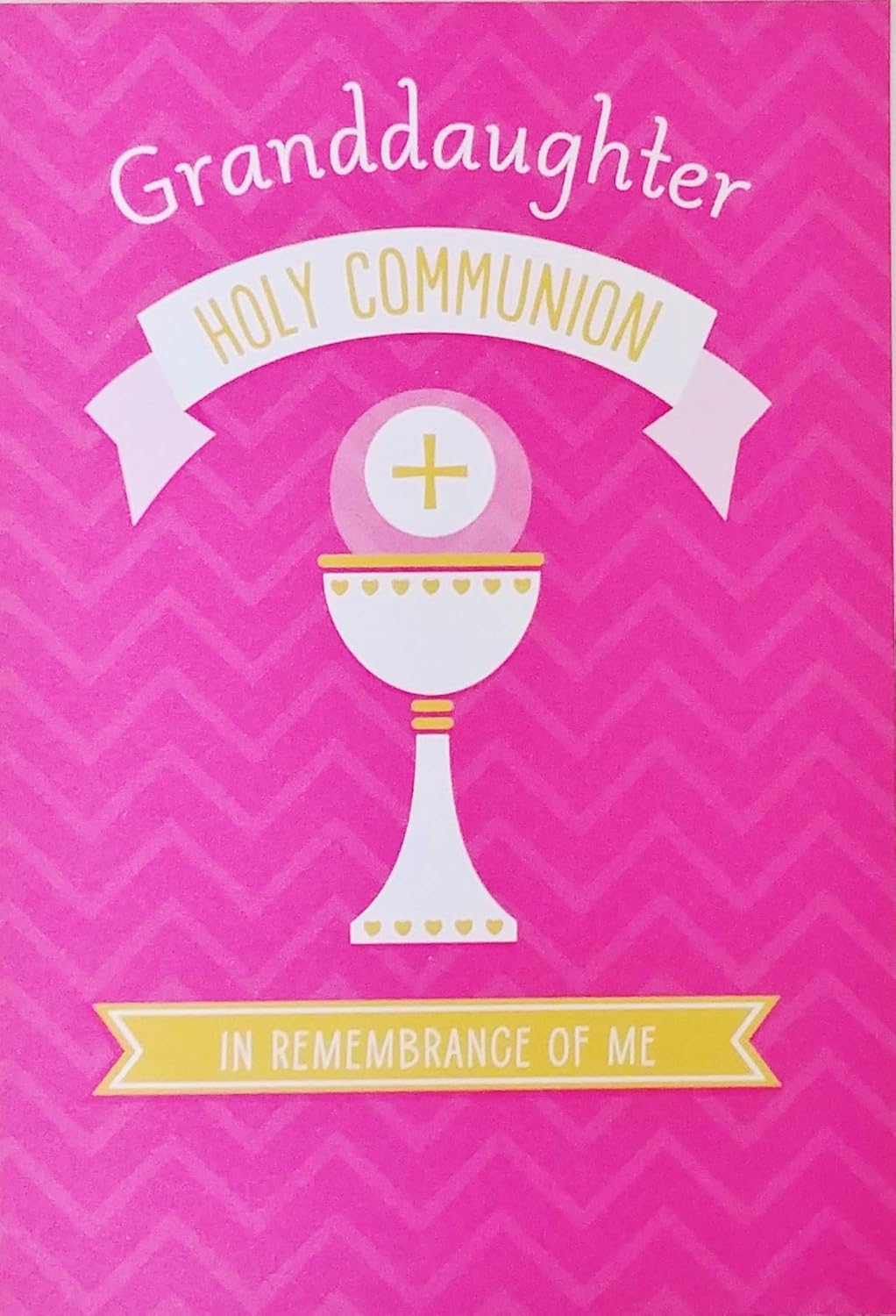 Greeting Card Granddaughter - Holy Communion With Love and Prayers - You've learned so much about God's love for you and showing love to Him - He'll always be with you to help and guide you