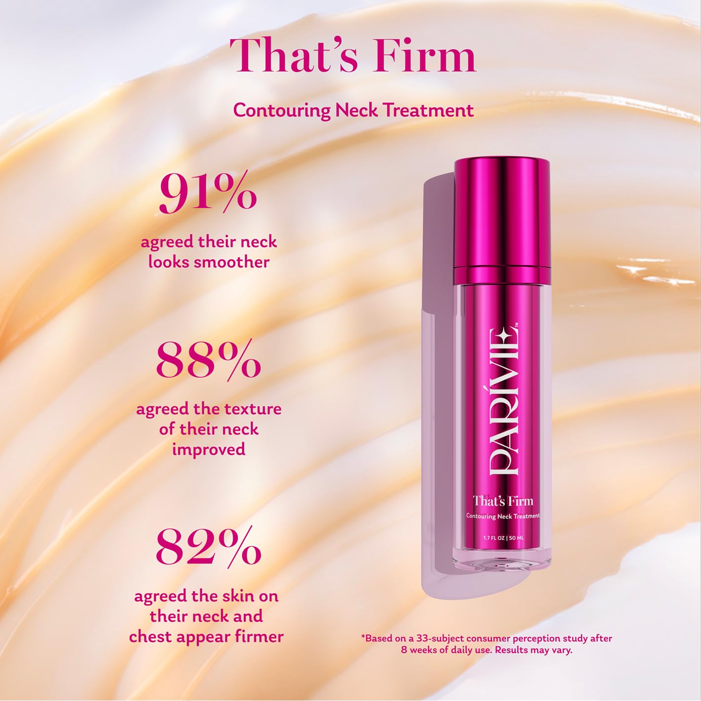 Parivie That’s Firm Contouring Neck Treatment – with Coffee Seed, Peptides and inPHinite Youth Technology to Visibly Tighten Skin – 1.7 fl oz - Image 4