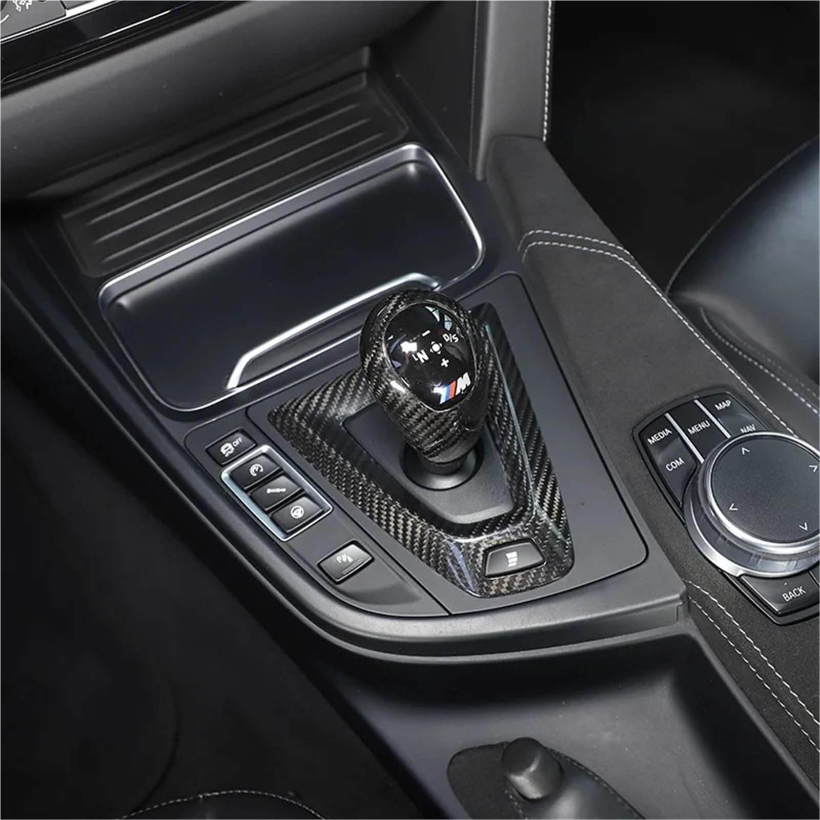 Folia na panel‌ Pasuje do ramy bazowej BMW M3/m4 Stopper Prawdziwe włókno węglowe (lewy peptyd) Imitacja włókna węglowego(CarbonRedRight)