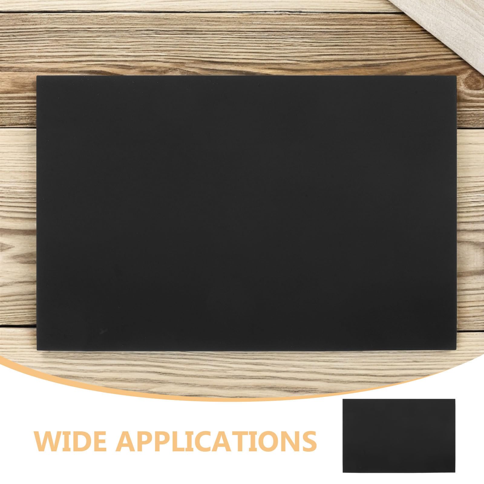 KOMBIUDA 4 plaques vierges en aluminium pour gravure laser DIY - Plaques métalliques noires format A4 - en aluminium de 0,2 mm d'épaisseur pour loisirs créatifs, cartes de visite, décorations