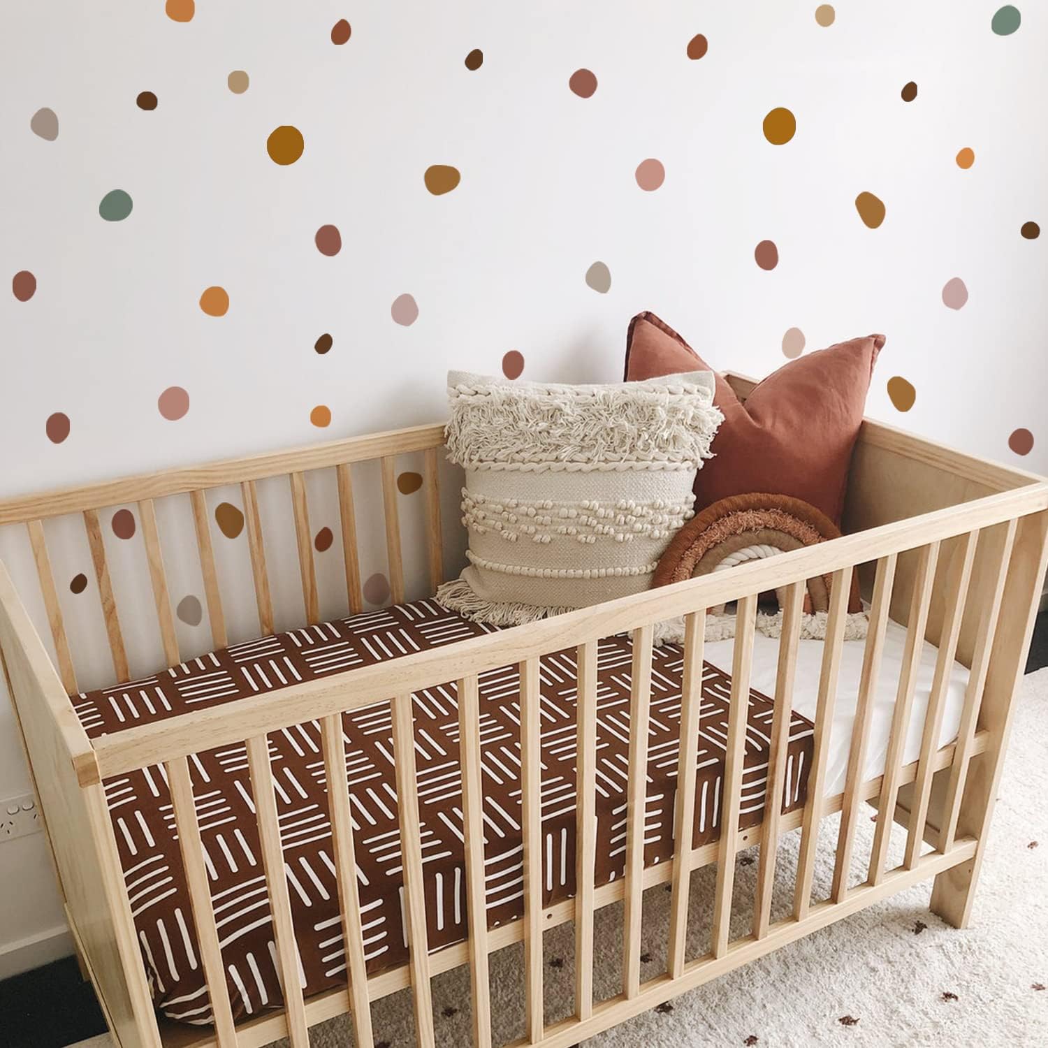 Neukids Boho Polka Dot Children's Wall Stickers Girls Wall Decals Nursery Stickers for Kids Bedrooms Livingroom Kindergarten Window Wall Decor - Image 4