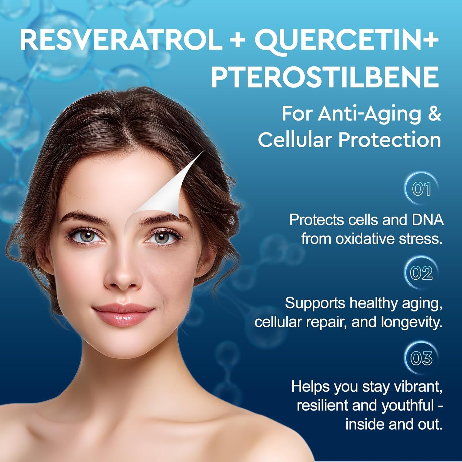 Liposomal NAD+ Liquid Supplement, Nad Resveratrol Supplement for Women & Men, Nicotinamide Riboside with PQQ, CoQ10, Quercetin for Anti-Aging, Brain, Cellular Energy Health, Strawberry Flavor, 2 Fl Oz - Image 5