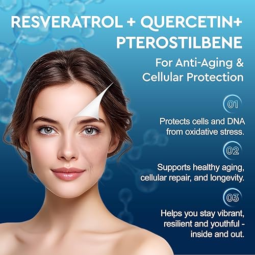 Miniatura 5 de Suplemento líquido liposomal NAD+, suplemento de resveratrol Nad para mujeres y hombres, ribósido de nicotinamida con PQQ, CoQ10, quercetina para