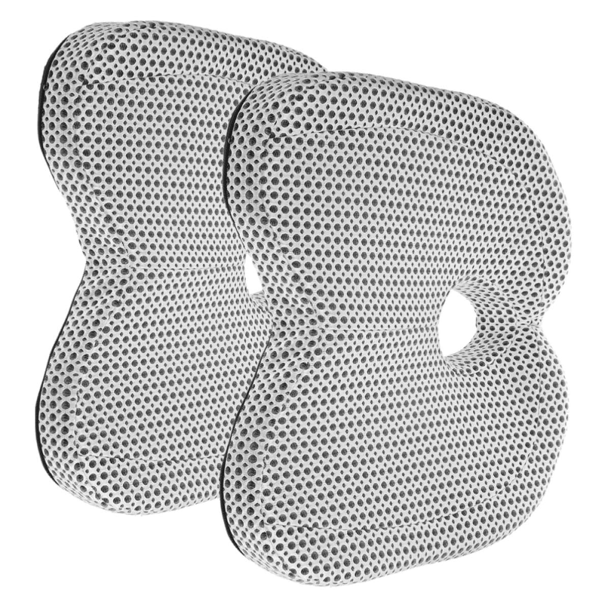 Coussin de siège mousse mémoire de forme ergonomique coton blanc support voiture maison