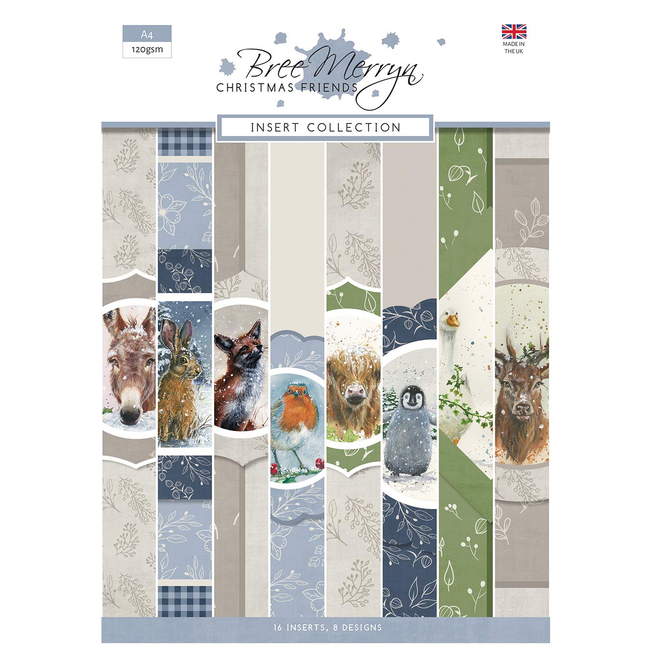 Paper Boutique Bree Merryn-Christmas Friends-Insert Collection, A4, Winter Shades