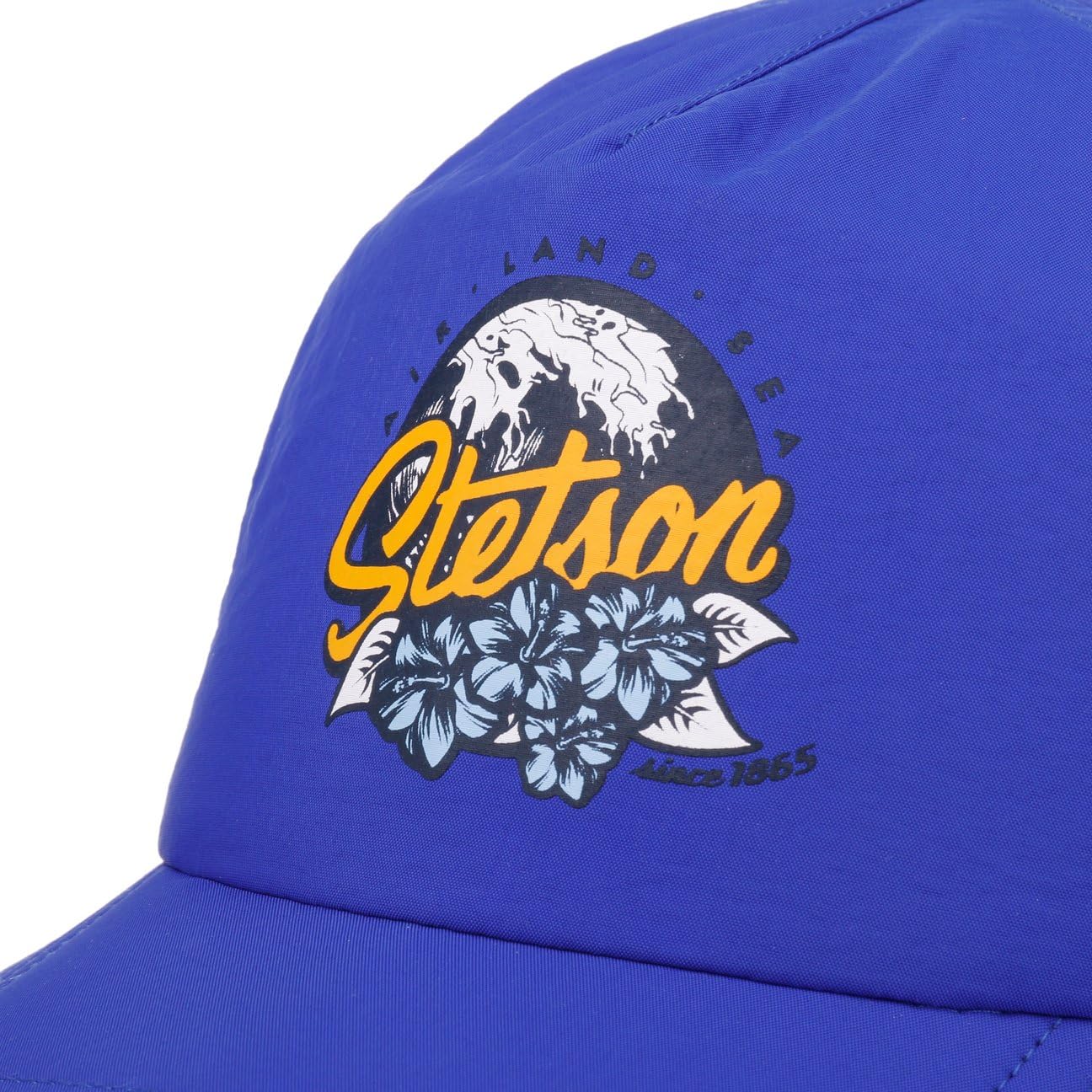Stetson Fast Dry Cap - Curved Brim Baseballcap - Unifarbene Kappe mit Kinnband & Klettverschluss - UV-Schutz 40+ - Unisex - Frühjahr/Sommer