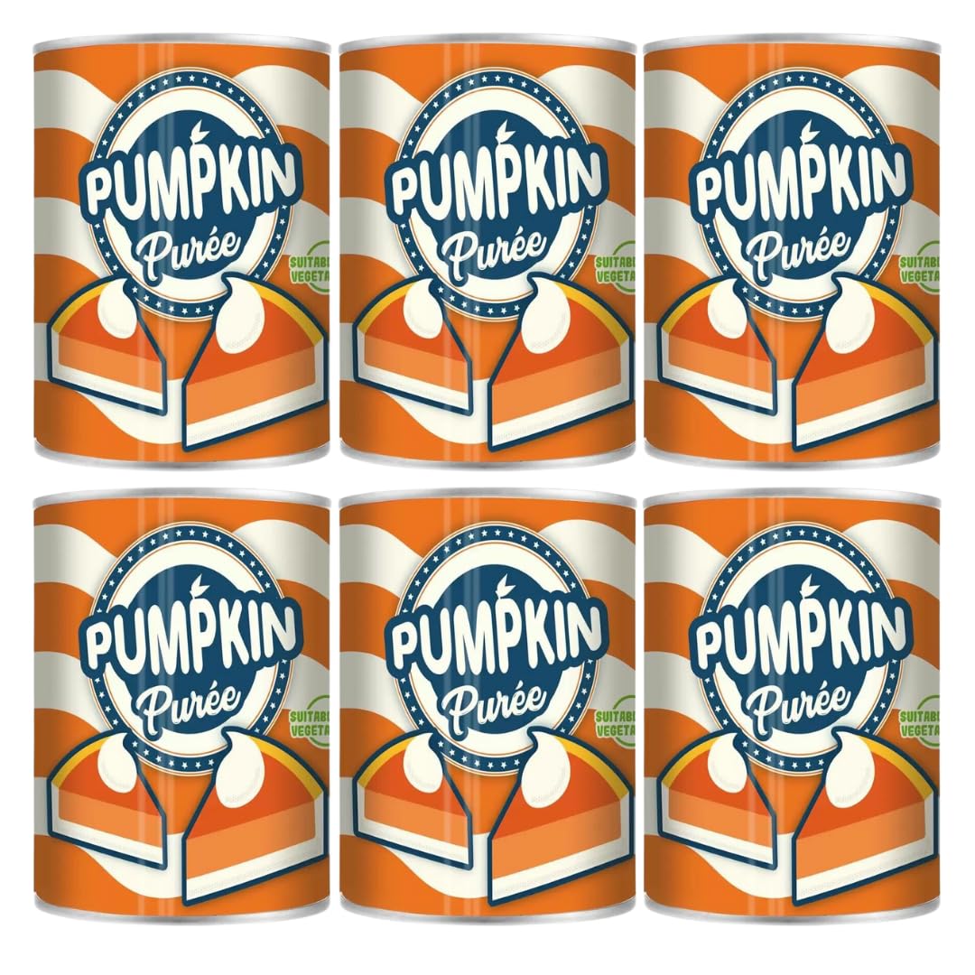 Baking Buddy Tinned Pumpkin Cans, 425g (6 Pack Bundle)