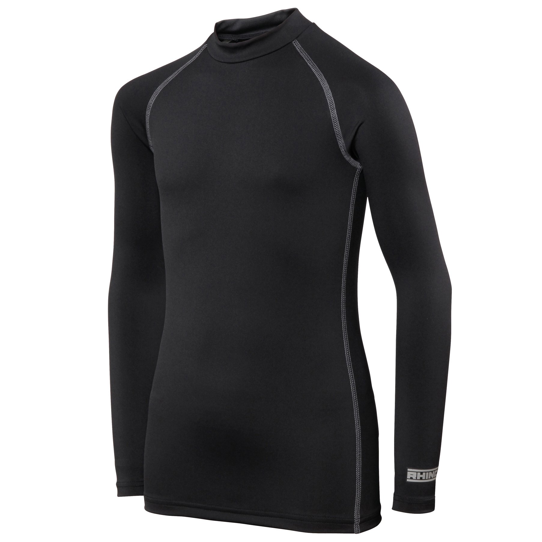 Rhino - Maglia Basica Invernale - Bambino (L-XL (11-12 Anni)) (Nero)