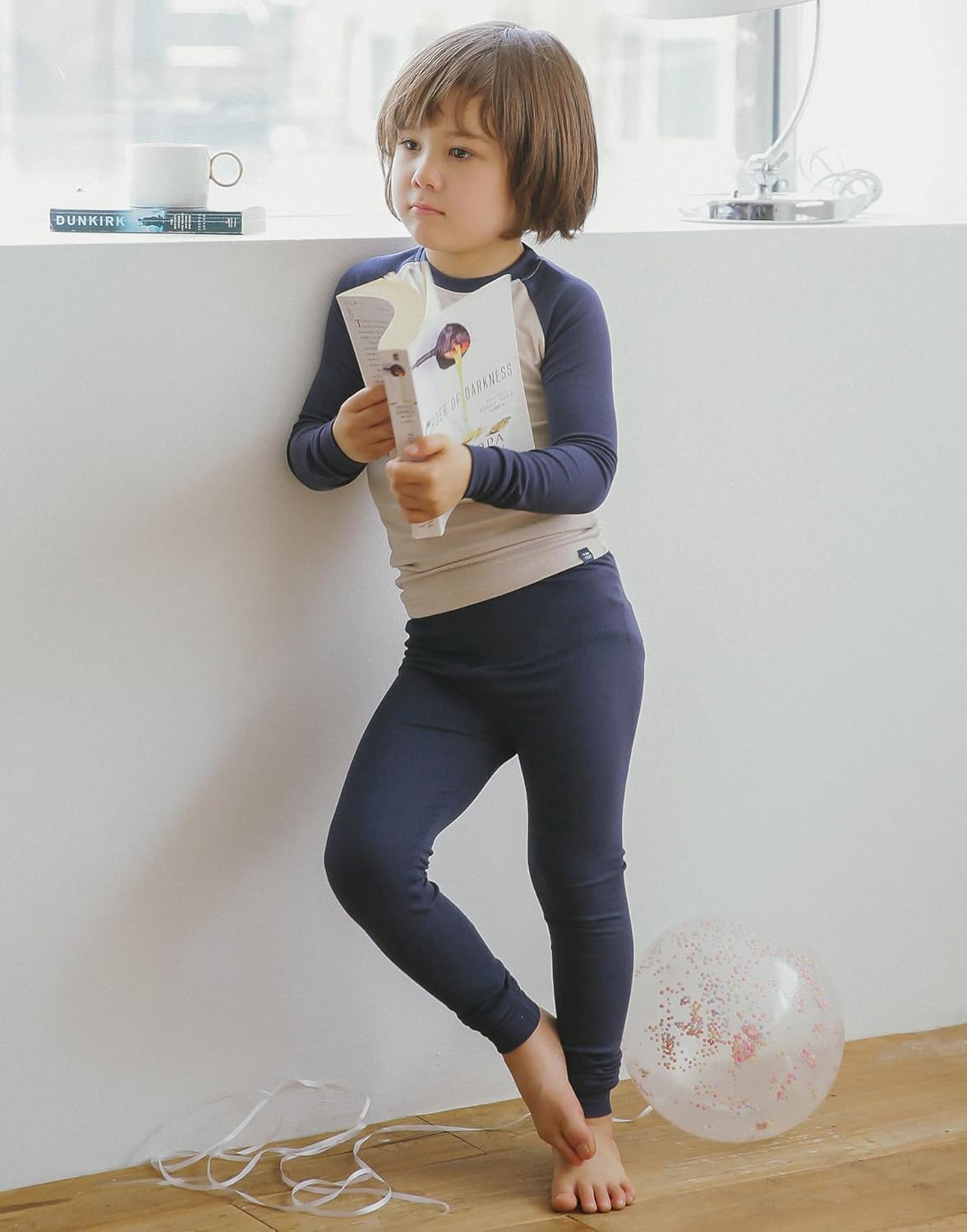 VAENAIT 6M-12Y Toddler Toddler Kids Toddler Girls Boys Soft Comfy Modal Tencel Solid Raglan Sleepwear Pajamas Pjs 2pcs Set - Image 3