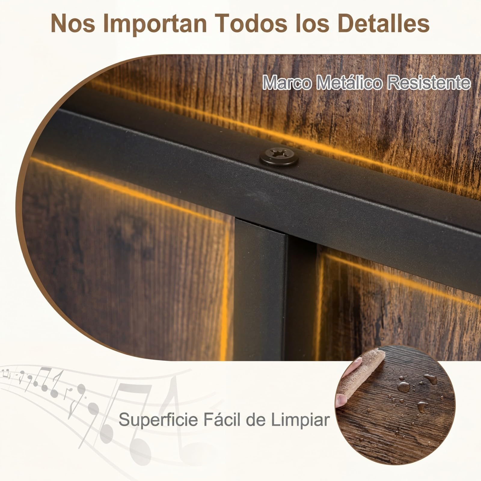 COSTWAY Mueble Tocadiscos con Ruedas, Mesa Auxiliar de Madera para Discos, Marco Metálico con Estante para Vinilos, Mueble para Tocadiscos y Vinilos, Salón y Dormitorio (sin Eschufe,Marrón)
