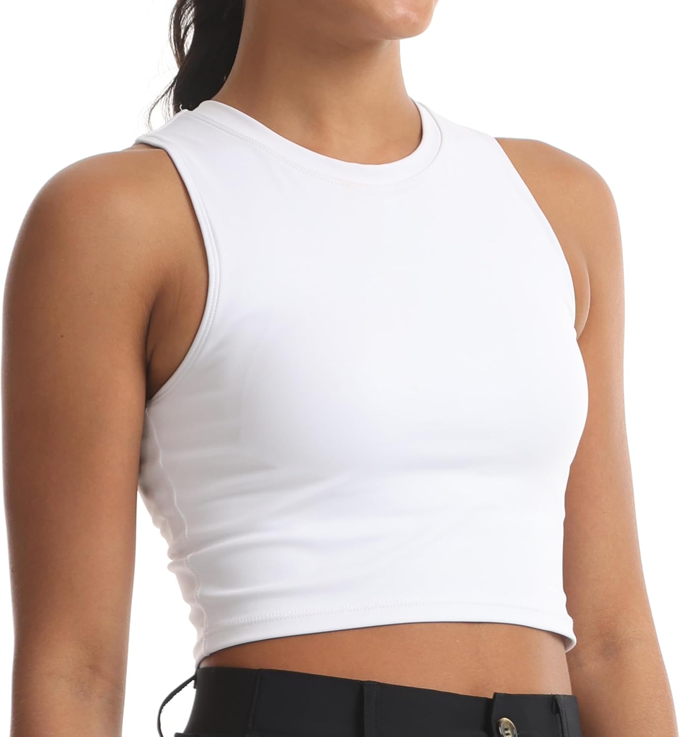 Women's Sports Bras Removable Padded Yoga Athletic Tank Tops Sleeveless Fitness Workout Crop Tops