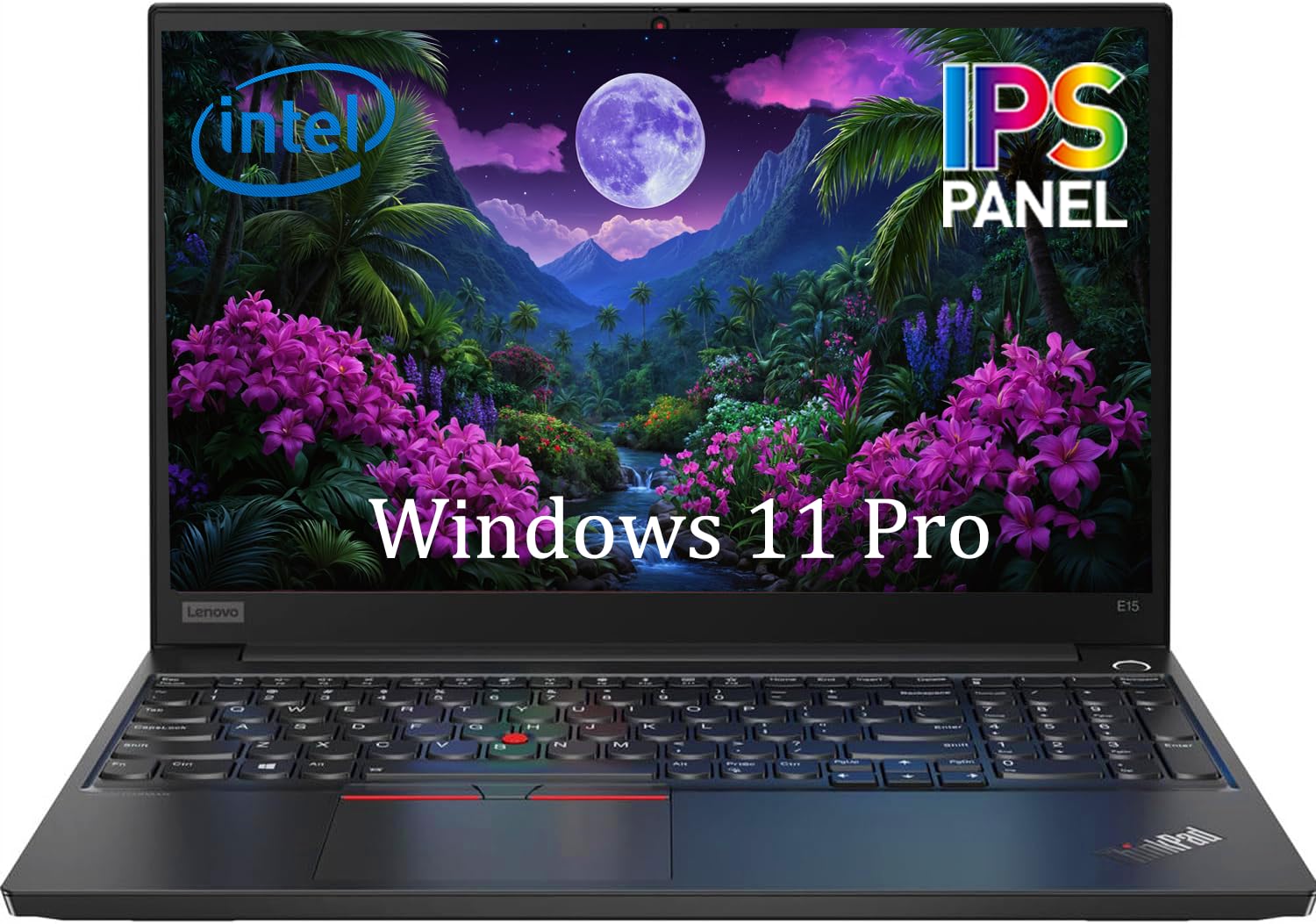 Lenovo Thinkpad E15 Gen 1 Laptop Business, 15,6 pollici FHD (1920 x 1080), Intel Core i5-10210U, 16 GB RAM, SSD da 256 GB, tastiera giapponese (QWERTY), Windows 11 Pro (ricondizionato)