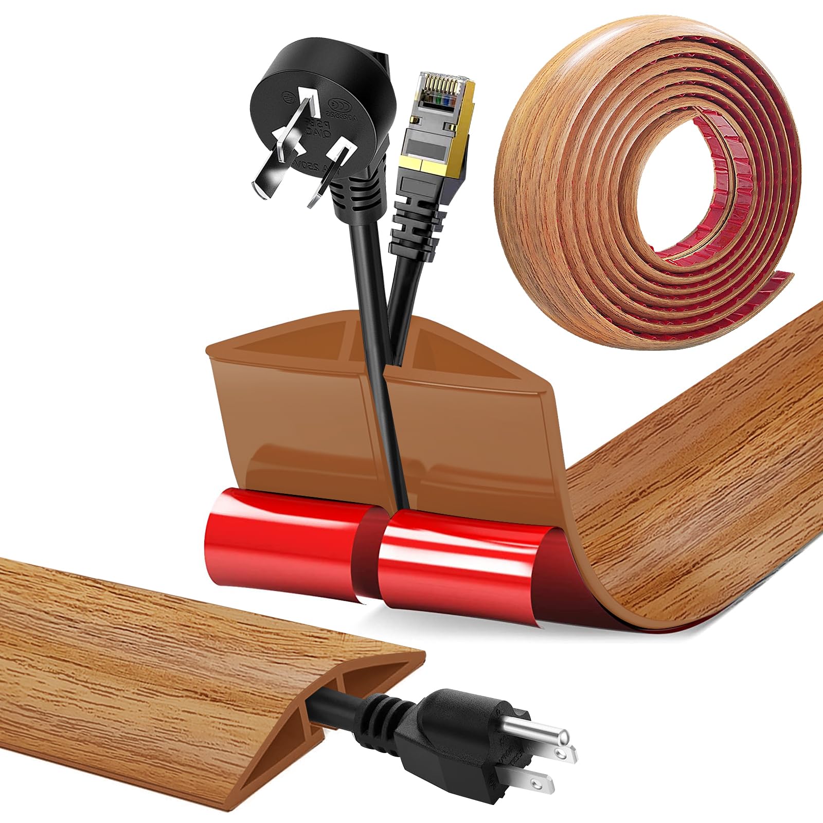 Canalina Passacavi Pavimento 300 Cm - PVC Calpestabile Per Interni Ed Esterni, Antiscivolo - Foto 8