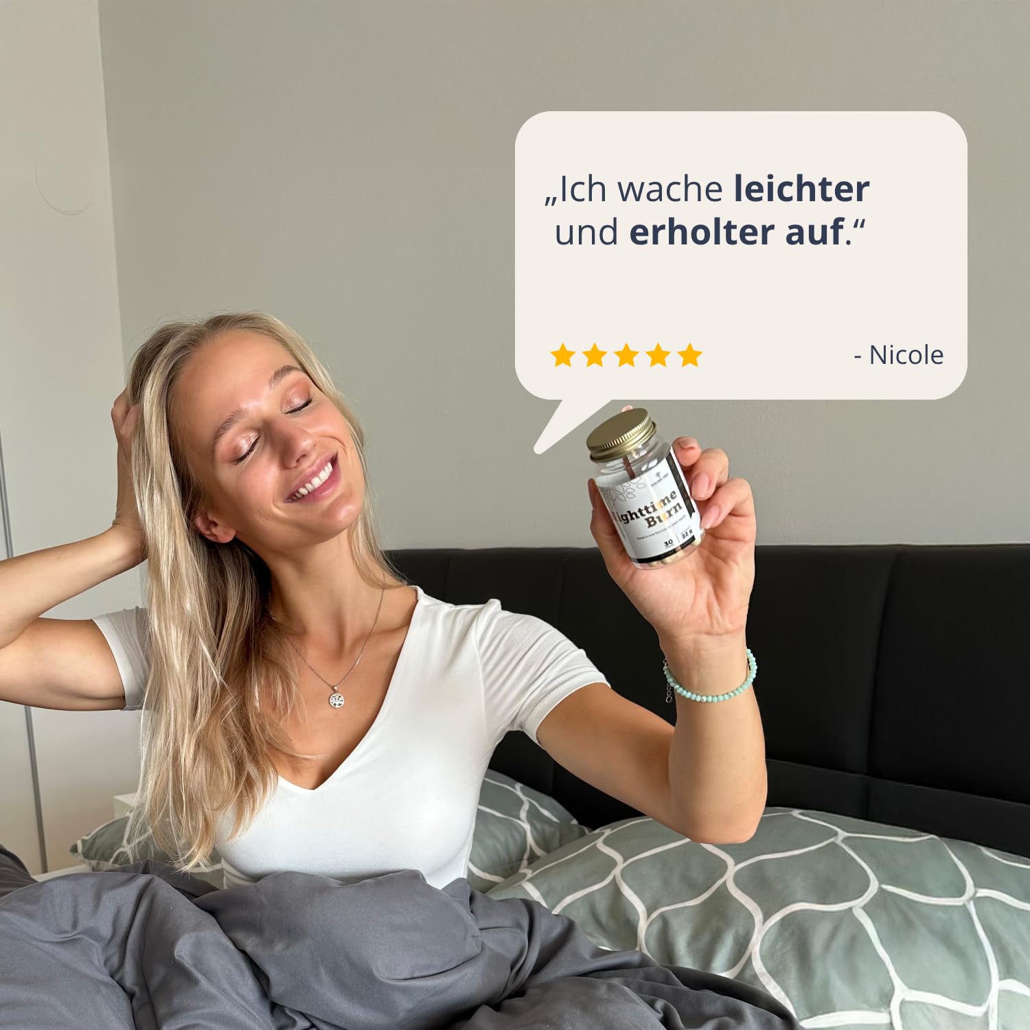 Golden Tree Nighttime Burn – Ballaststoffe Kapseln, 30 Stück | Kaktusfeige, Vitamin B3, Vitamin B6, Baldrianwurzel, L-Carnitin, Koffeinfrei