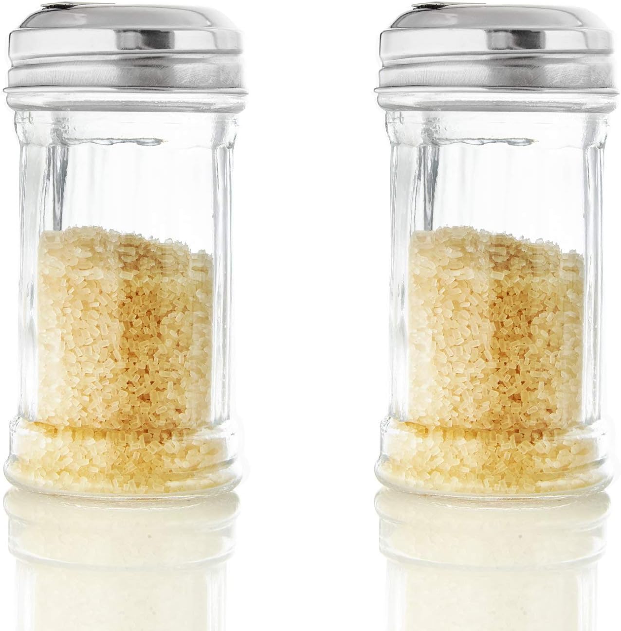 Kerafactum® Set of 2 Sugar Shakers Sugar Jar with Shaker Lid Made of