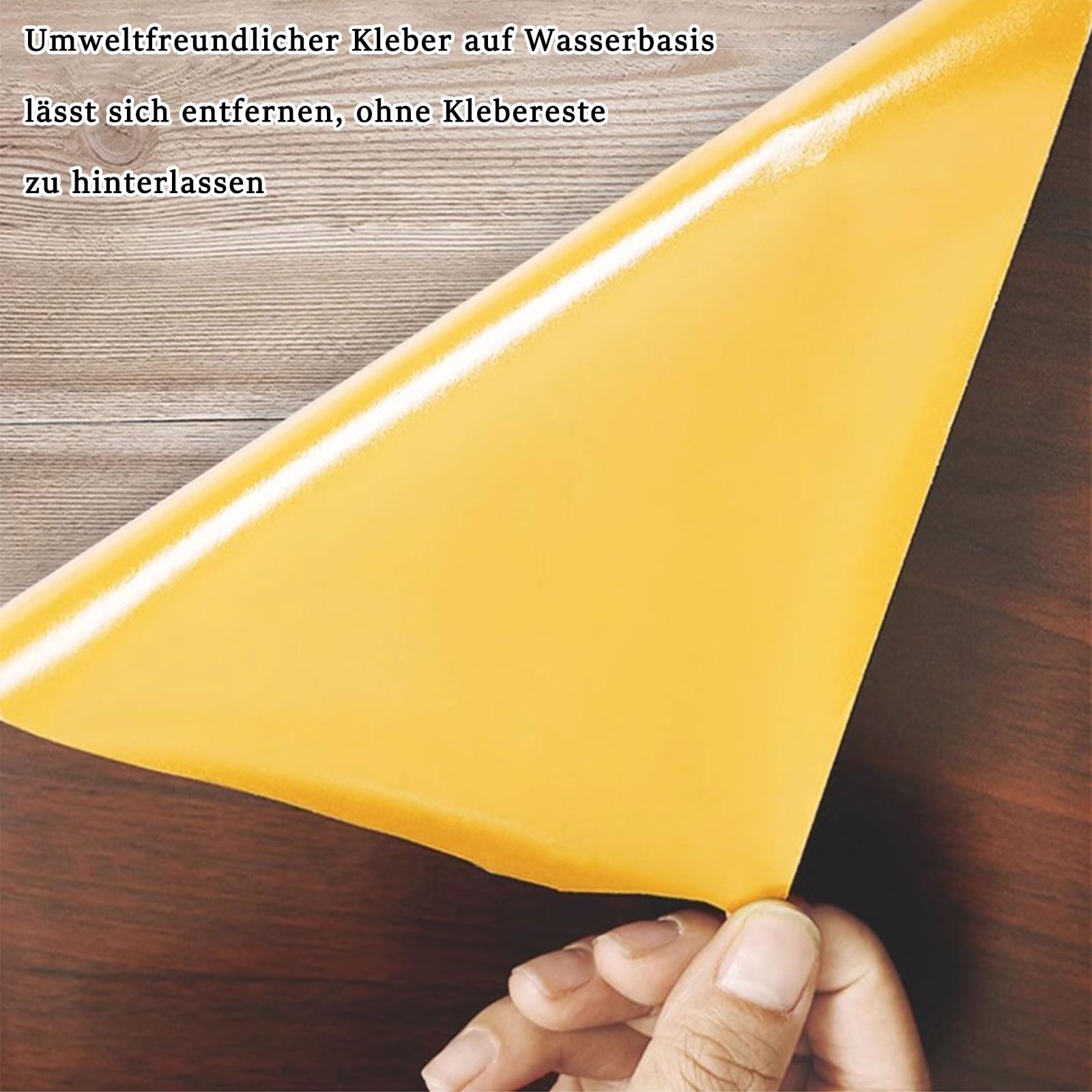 Carta adesiva staccabile e adesiva, adesivo for mobili in PVC impermeabile for la protezione di tavoli e pareti, carta da parati decorativa in vinile facile da applicare(Birnenholz,120x500cm)