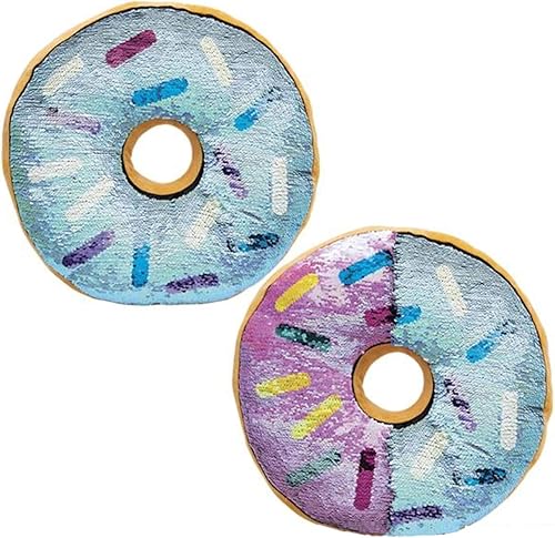 Miniatura 7 de Almohada reversible de lentejuelas de 16 pulgadas  Selecciona tu diseño colorido favorito de llama, narval, panda, pingüino, dona, sandía, perezoso,