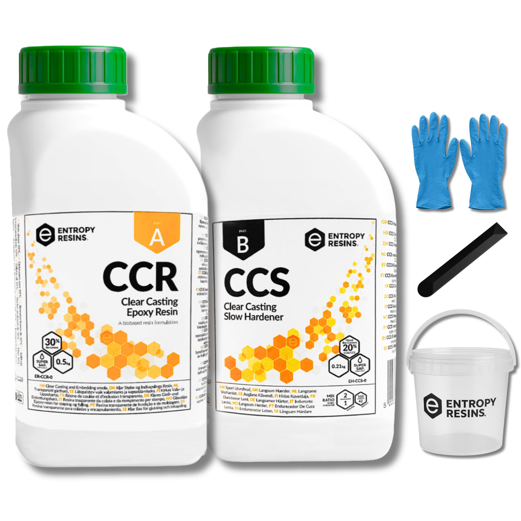 Entropy Resins Biobased Clear Casting Kit – 0.664 Litre Craft Resin Kit ...