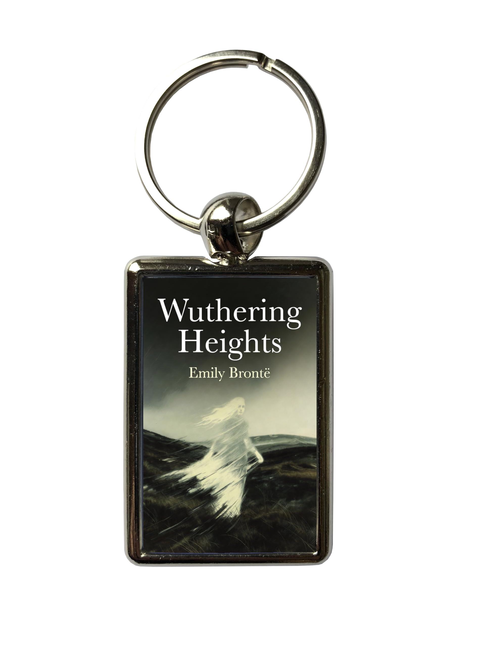 Super Universe Brontë Sisters Classic Novels Metal Keyrings Literary Gift (Wuthering Heights)