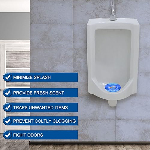 Miniatura 3 de Desodorizador para urinarios, paquete de 50 desodorantes para orinarios, pantalla de orina perfumada, pantalla de orina antisalpicaduras para