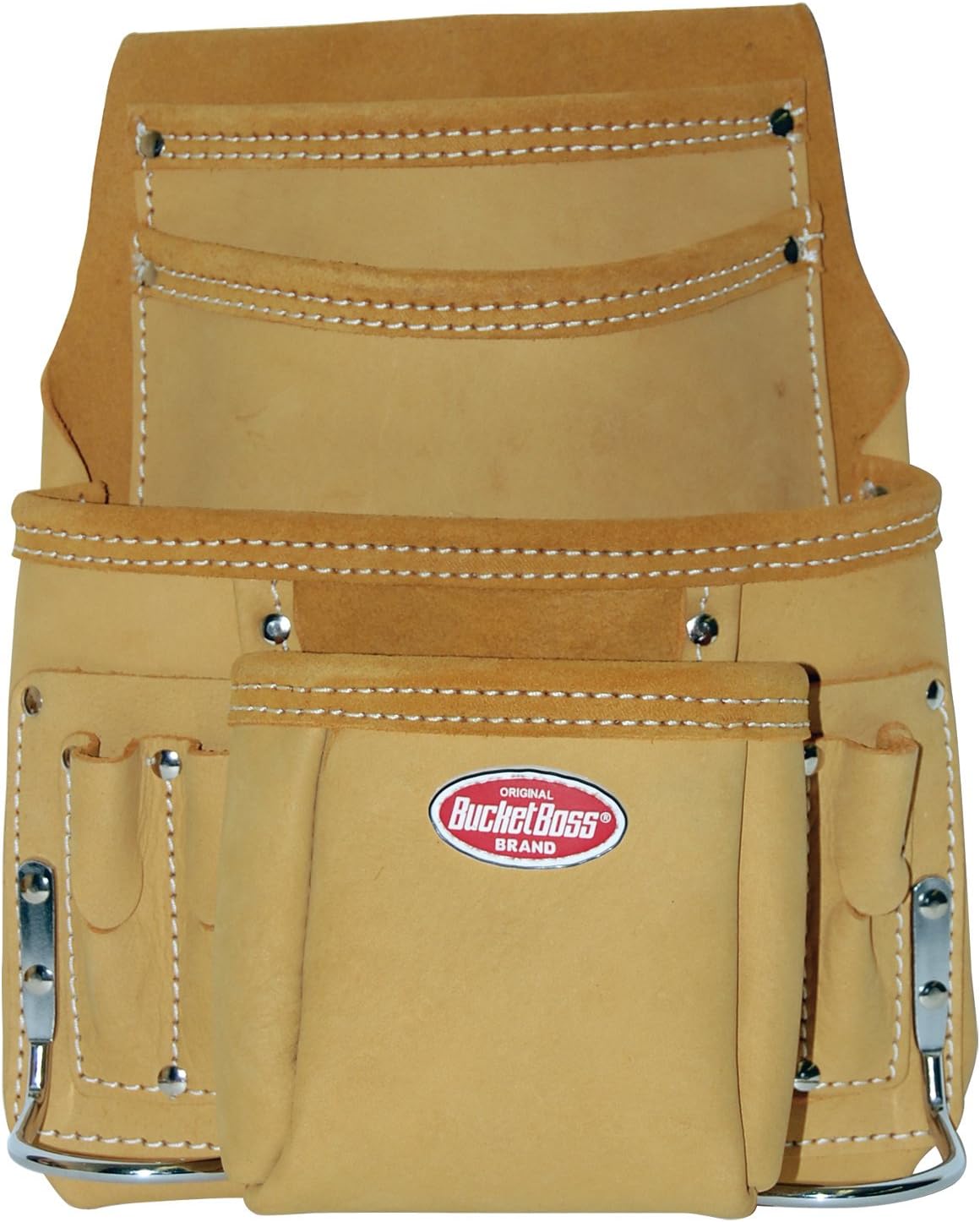 Bucket Boss 54064 Top Grain Leather 10-Pocket Pouch