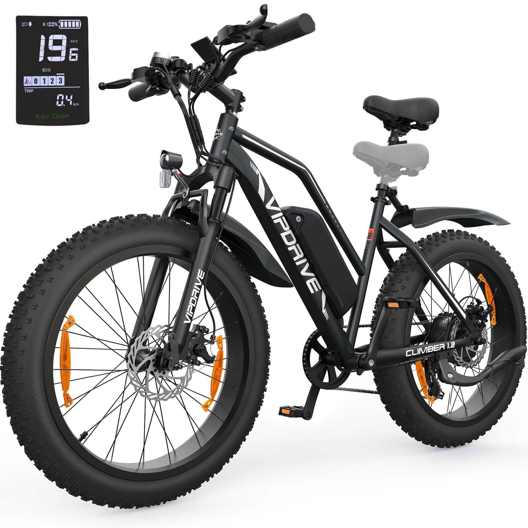 Electric Bike for Adults with 500W Motor, 48V 13AH Removable Battery, 26" Electric Bicycle Fat Tire E-Bike 22MPH 50Miles Mountain Beach Snow E-Bike, 7 Speed Gear, UL 2849 Certified