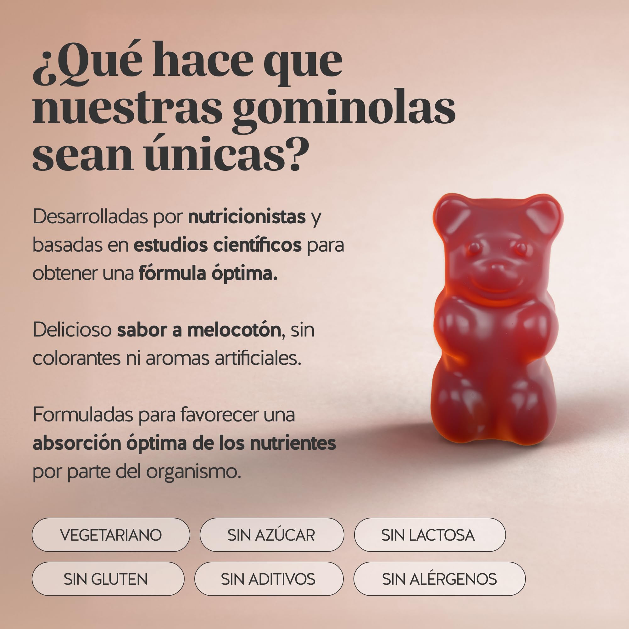You Nailed It Nail & Hair Vitamin – Gominolas con 30 mg de queratina – con vitaminas C, E, biotina, zinc, selenio y cobre – 90 unidades (para 3 meses) – Sin azúcar, vegetarianas – Bears with Benefits