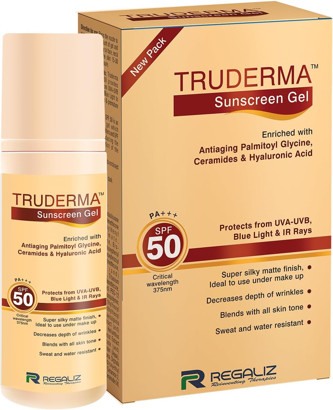 Truderma Silicone Sunscreen Gel Spf 50+ | Broad Spectrum Uva & Uvb Protection | 50Gm, All