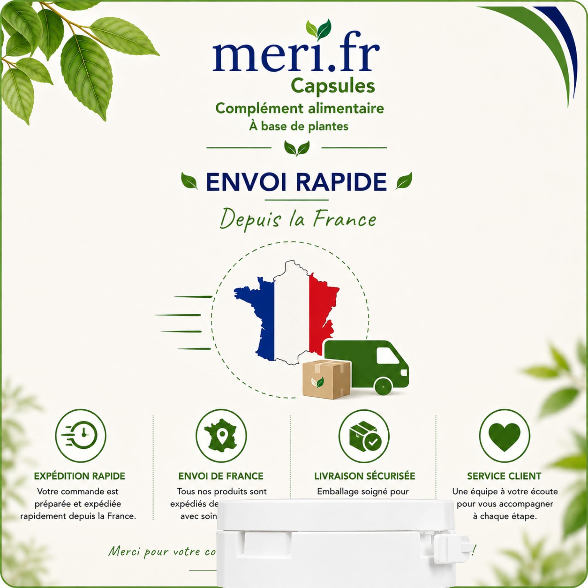 Meri.fr Capsules au Guarana et Orange Sanguine