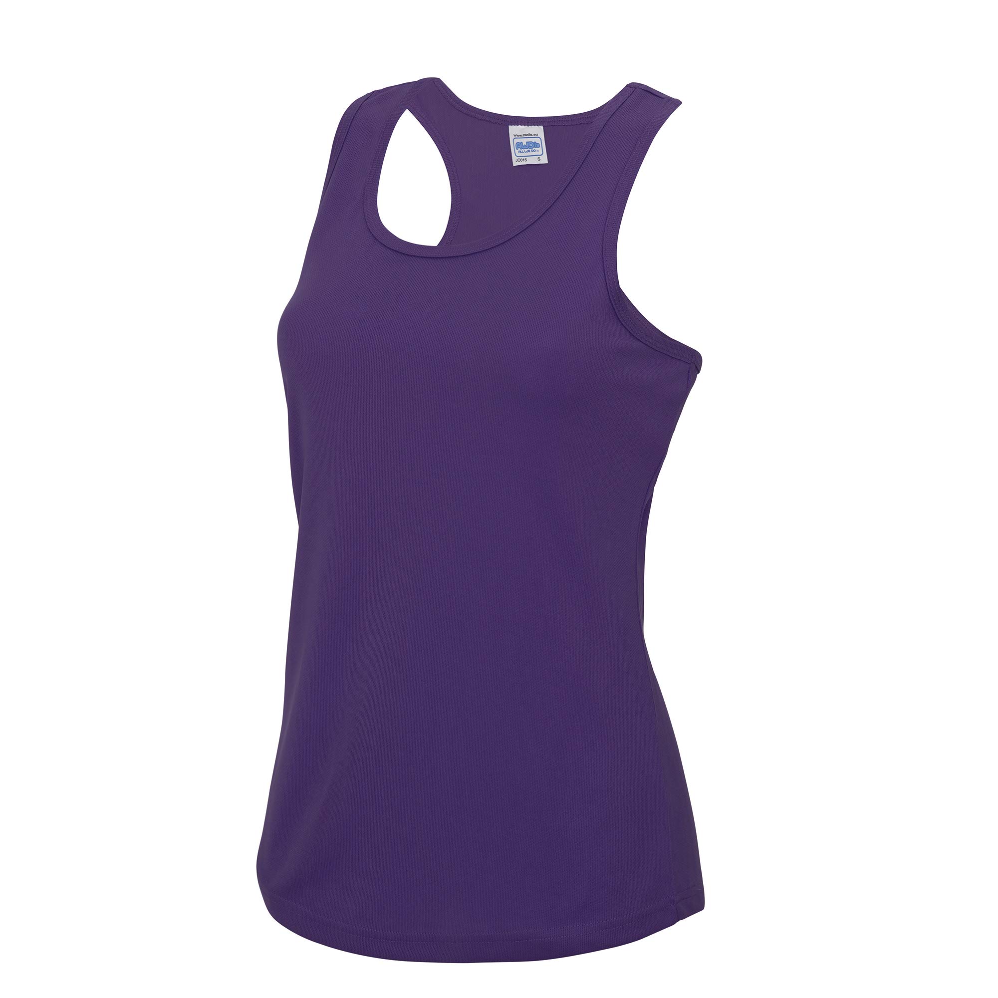 Just Cool Girlie Fit Sports Ladies Vest / Tank Top (XS) (Purple)