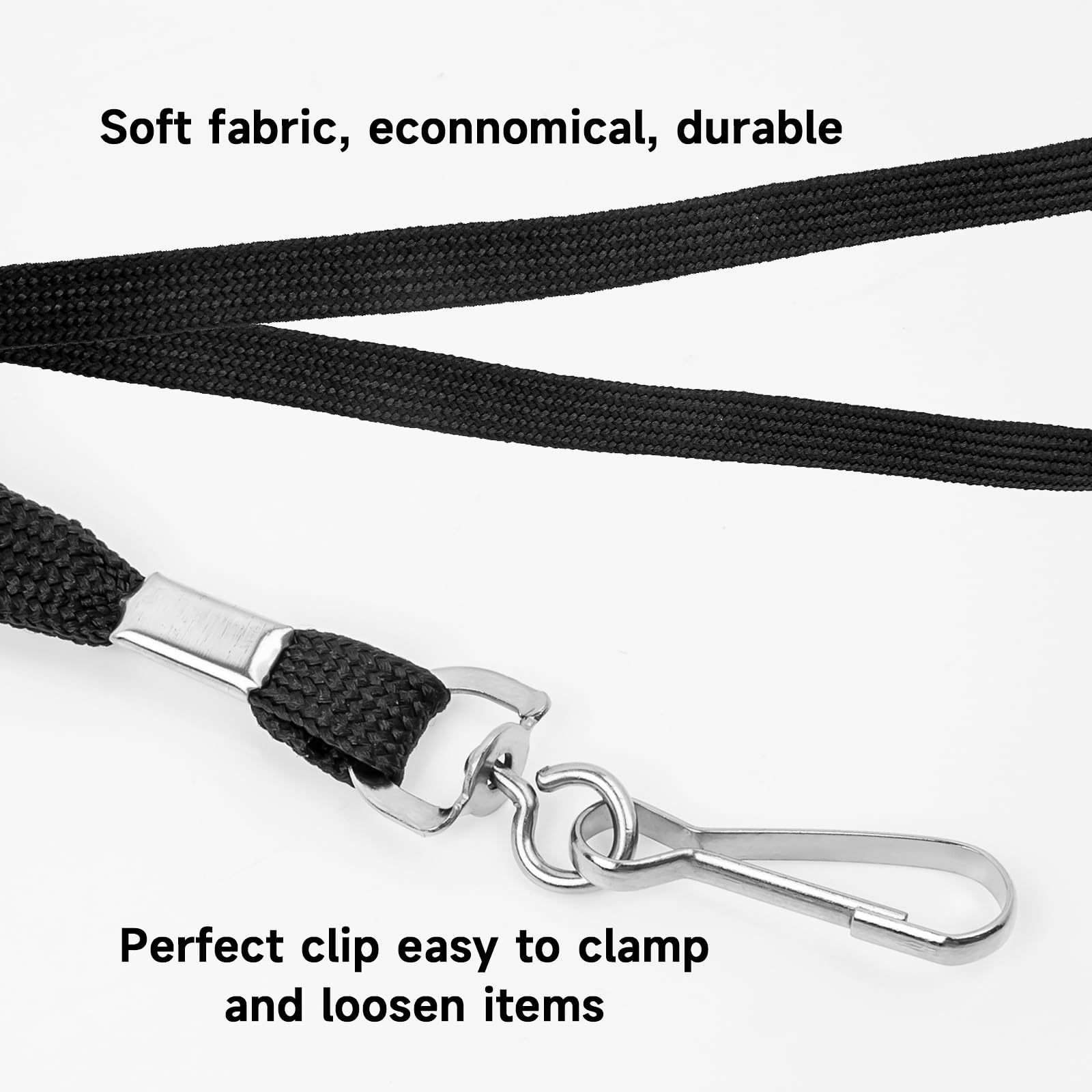 LYCN 100 Pack Lanyards Bulk, Colorful Office Lanyard Badge Lanyards Neck Strap - Image 3